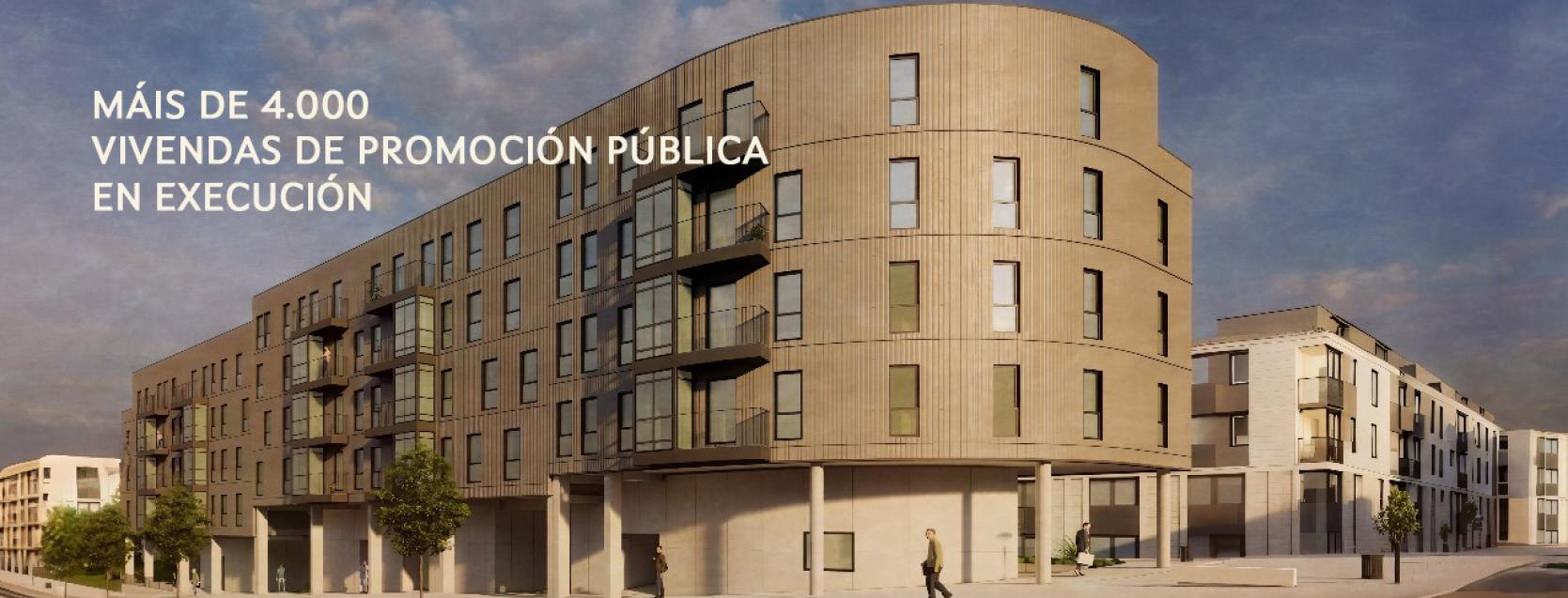 Vivendas de promoción pública en execución