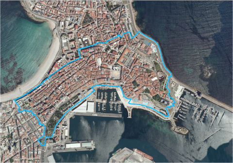 Cidade Vella e A Peixaría (A Coruña)