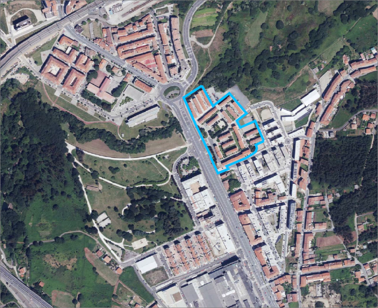 Grupos de Vivendas “Compostela e Cardeal Quiroga Palacios” do Barrio de Pontepedriña (Santiago de Compostela)