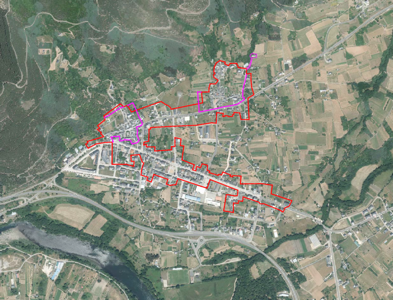 Núcleo urbano de Quiroga