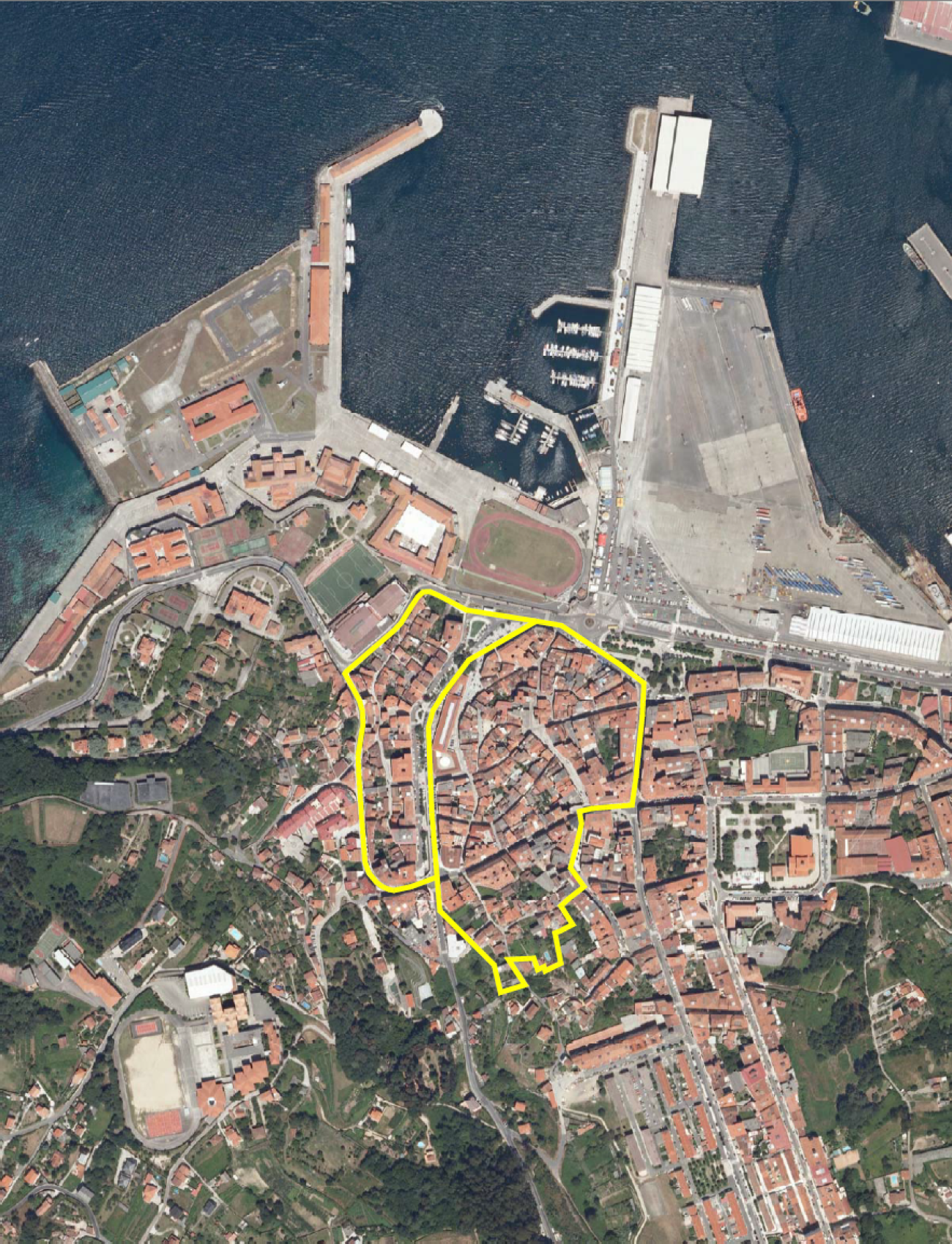 Casco Vello e Barrio da “Banda do Río Lameira” (Marín)